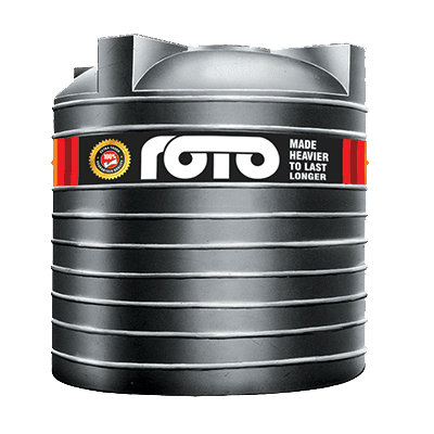 Roto water tank, actual manufacturer range photo